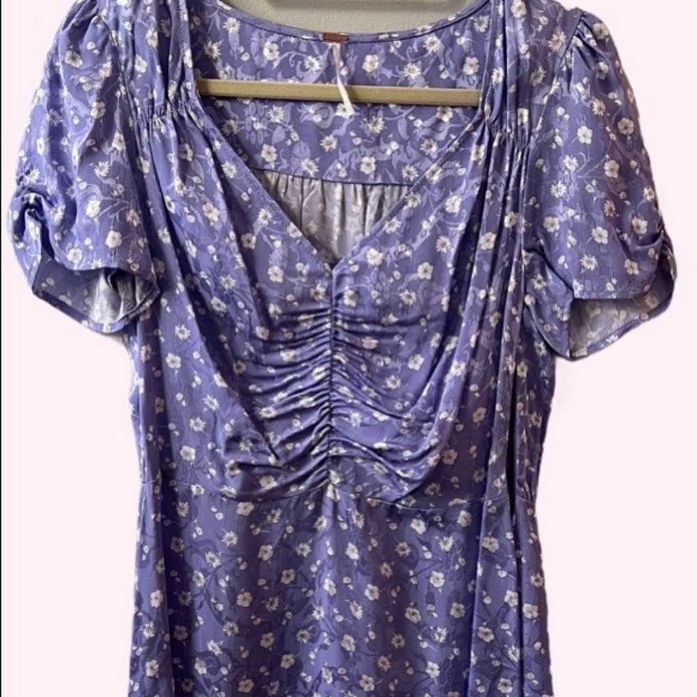 Free People Ruched Skater Dress